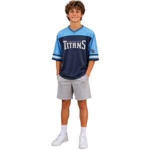 Tennessee titans boys L 16 / 18 teens junior game day jersey blue memorabilia